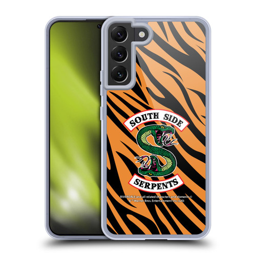 Riverdale South Side Serpents Tiger Print Logo Soft Gel Case for Samsung Galaxy S22+ 5G & MagSafe