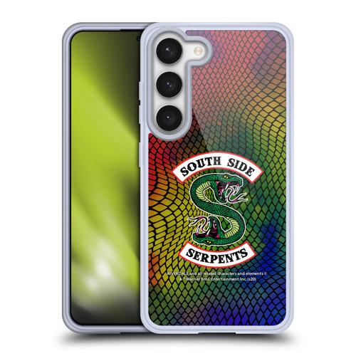 Riverdale South Side Serpents Snake Skin Print Logo Soft Gel Case for Samsung Galaxy S23 5G & MagSafe