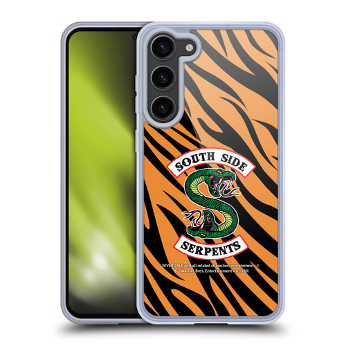 Riverdale South Side Serpents Tiger Print Logo Soft Gel Case for Samsung Galaxy S23+ 5G & MagSafe