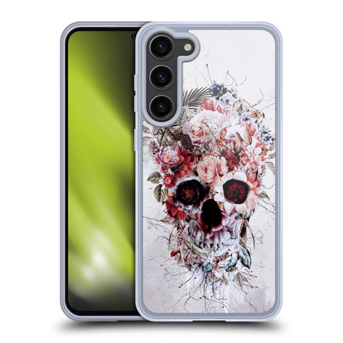 Riza Peker Skulls 5 Floral 2 Soft Gel Case for Samsung Galaxy S23+ 5G & MagSafe
