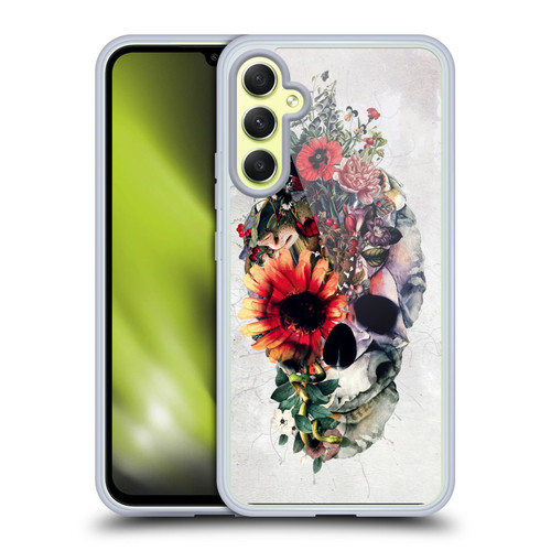 Riza Peker Skulls 6 Two Face Soft Gel Case for Samsung Galaxy A34 5G