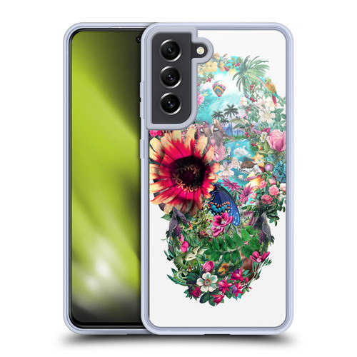 Riza Peker Skulls 6 Summer 2 Soft Gel Case for Samsung Galaxy S21 FE 5G & MagSafe
