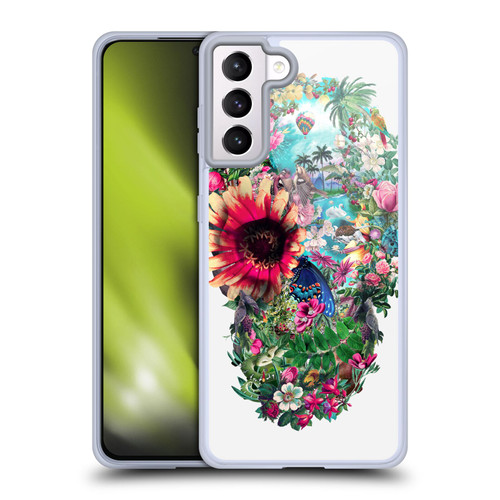 Riza Peker Skulls 6 Summer 2 Soft Gel Case for Samsung Galaxy S21+ 5G & MagSafe