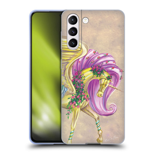 Rose Khan Unicorns Yellow Pegasus Soft Gel Case for Samsung Galaxy S21 5G & MagSafe