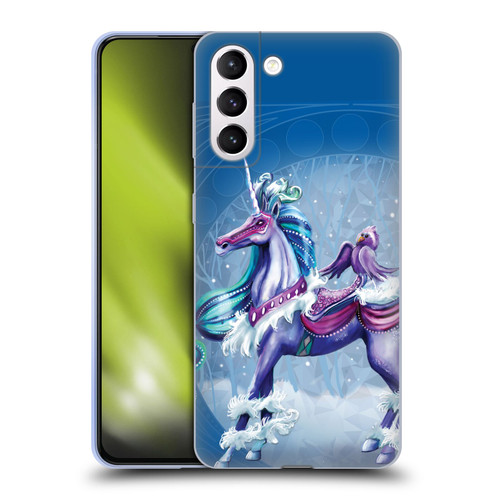 Rose Khan Unicorns Winter Blue Soft Gel Case for Samsung Galaxy S21+ 5G & MagSafe