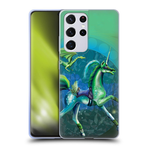 Rose Khan Unicorns Green Summer Soft Gel Case for Samsung Galaxy S21 Ultra 5G & MagSafe