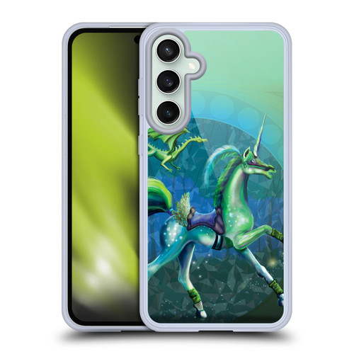 Rose Khan Unicorns Green Summer Soft Gel Case for Samsung Galaxy S23 FE 5G & MagSafe