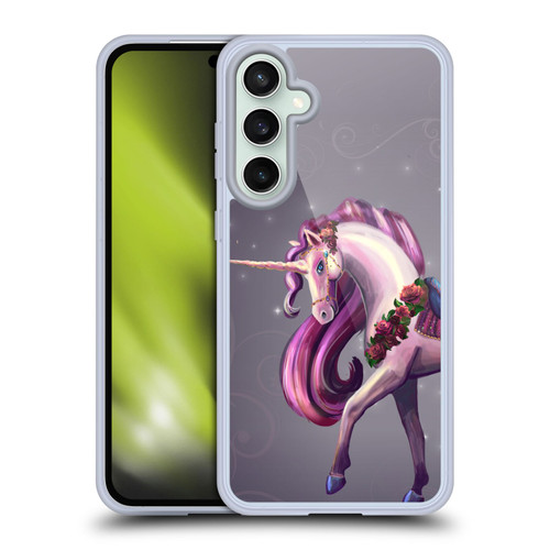 Rose Khan Unicorns Rose Red Soft Gel Case for Samsung Galaxy S23 FE 5G & MagSafe