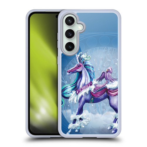Rose Khan Unicorns Winter Blue Soft Gel Case for Samsung Galaxy S23 FE 5G & MagSafe