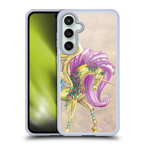 Rose Khan Unicorns Yellow Pegasus Soft Gel Case for Samsung Galaxy S23 FE 5G & MagSafe