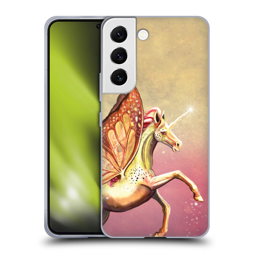 Rose Khan Unicorns Orange Tiger Lily Soft Gel Case for Samsung Galaxy S22 5G & MagSafe