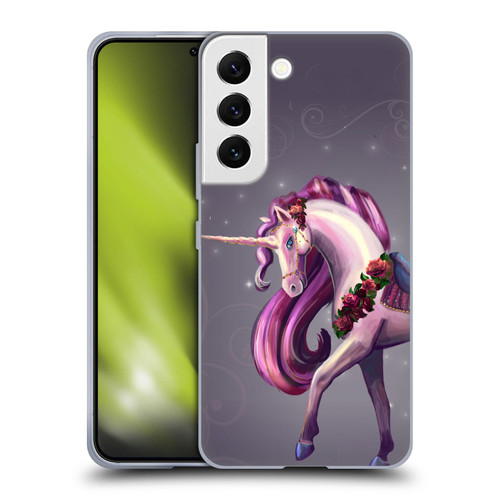Rose Khan Unicorns Rose Red Soft Gel Case for Samsung Galaxy S22 5G & MagSafe