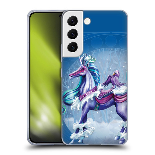 Rose Khan Unicorns Winter Blue Soft Gel Case for Samsung Galaxy S22 5G & MagSafe