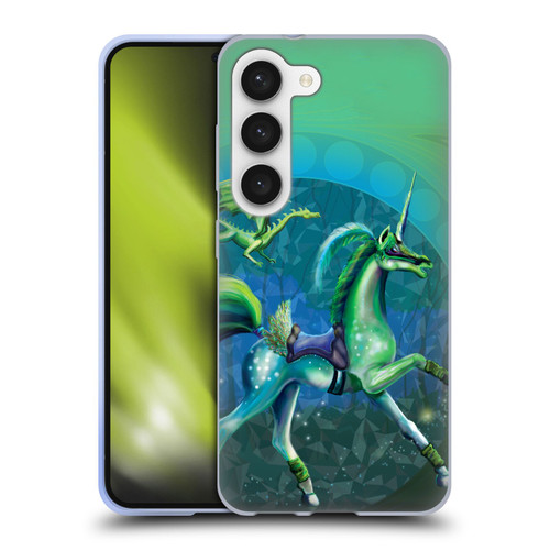 Rose Khan Unicorns Green Summer Soft Gel Case for Samsung Galaxy S23 5G & MagSafe