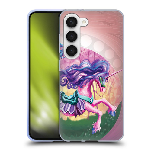 Rose Khan Unicorns Pink Spring Soft Gel Case for Samsung Galaxy S23 5G & MagSafe