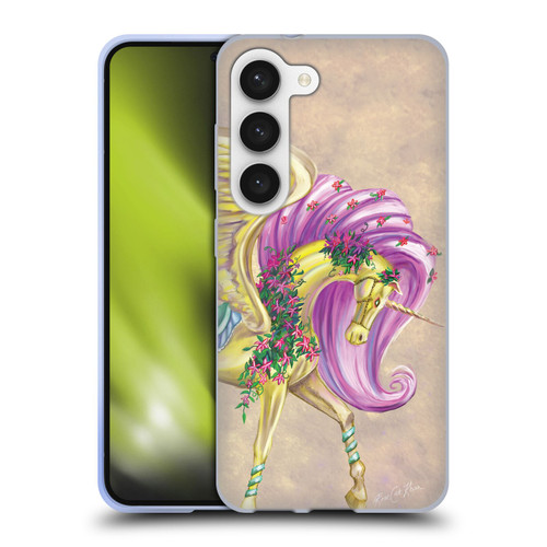 Rose Khan Unicorns Yellow Pegasus Soft Gel Case for Samsung Galaxy S23 5G & MagSafe