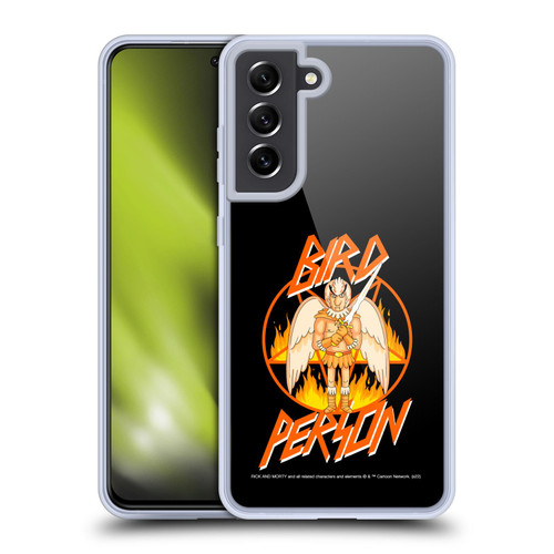 Rick And Morty Season 1 & 2 Graphics Birdperson Soft Gel Case for Samsung Galaxy S21 FE 5G & MagSafe
