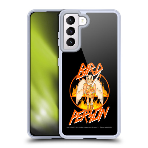 Rick And Morty Season 1 & 2 Graphics Birdperson Soft Gel Case for Samsung Galaxy S21 5G & MagSafe