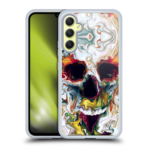 Riza Peker Skulls 9 Skull Abstract Soft Gel Case for Samsung Galaxy A34 5G