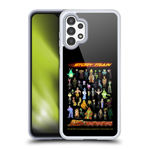 Rick And Morty Season 4 Graphics Story Train Soft Gel Case for Samsung Galaxy A13 (2022)