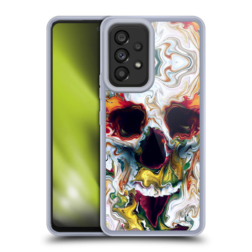 Riza Peker Skulls 9 Skull Abstract Soft Gel Case for Samsung Galaxy A53 5G (2022)