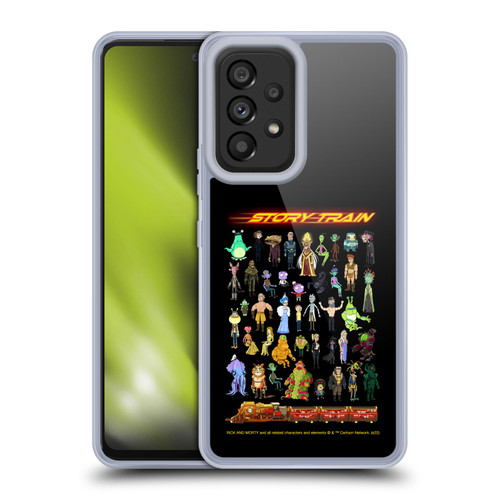 Rick And Morty Season 4 Graphics Story Train Soft Gel Case for Samsung Galaxy A53 5G (2022)
