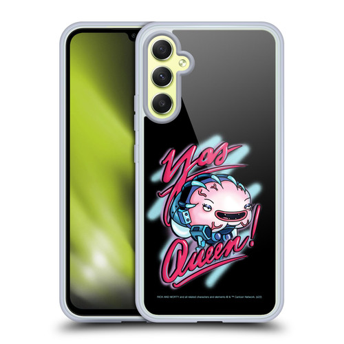 Rick And Morty Season 5 Graphics Yas Queen! Soft Gel Case for Samsung Galaxy A34 5G