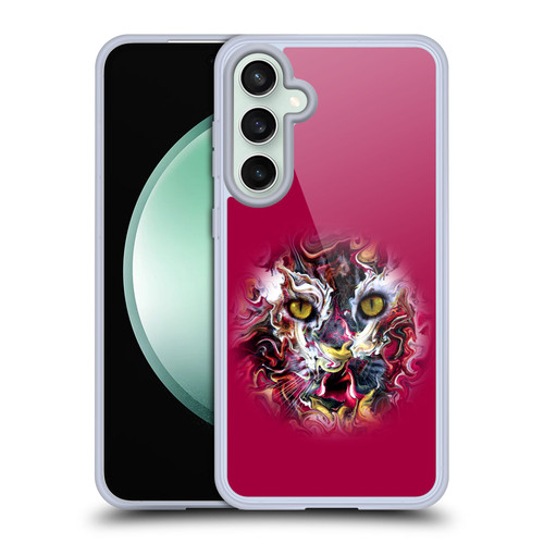 Riza Peker Animal Abstract Feline Gaze Soft Gel Case for Samsung Galaxy S23 FE 5G & MagSafe