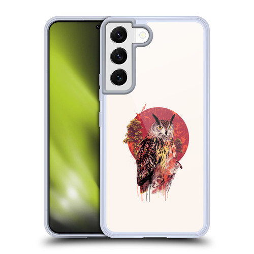 Riza Peker Animal Abstract Warm Owl Soft Gel Case for Samsung Galaxy S22 5G & MagSafe