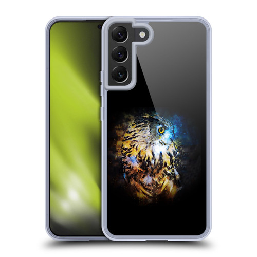 Riza Peker Animal Abstract Owl Splash Soft Gel Case for Samsung Galaxy S22+ 5G & MagSafe
