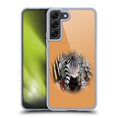 Riza Peker Animal Abstract Zebra Abstract Soft Gel Case for Samsung Galaxy S22+ 5G & MagSafe