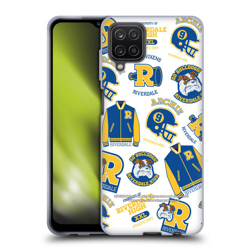Riverdale Graphics 2 Bulldogs & Vixens Pattern Soft Gel Case for Samsung Galaxy A12 (2020)
