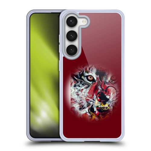 Riza Peker Animal Abstract Warm Tiger Soft Gel Case for Samsung Galaxy S23 5G & MagSafe