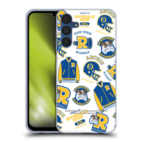 Riverdale Graphics 2 Bulldogs & Vixens Pattern Soft Gel Case for Samsung Galaxy A15 & MagSafe