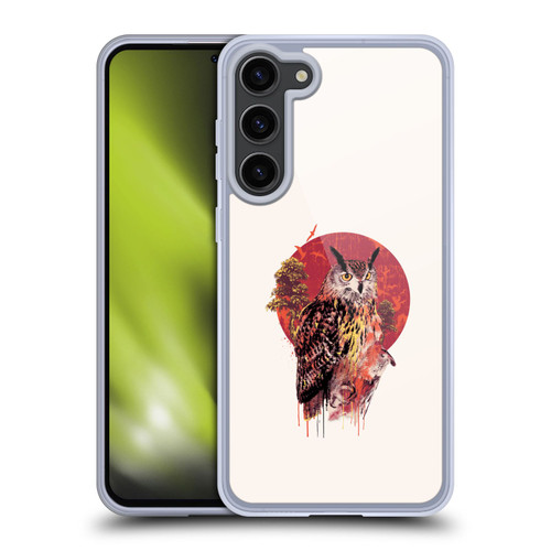 Riza Peker Animal Abstract Warm Owl Soft Gel Case for Samsung Galaxy S23+ 5G & MagSafe