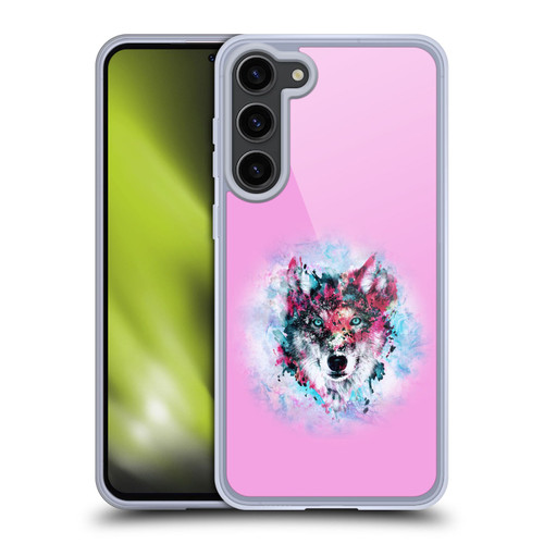 Riza Peker Animal Abstract Wolf Art Soft Gel Case for Samsung Galaxy S23+ 5G & MagSafe