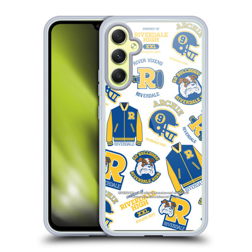 Riverdale Graphics 2 Bulldogs & Vixens Pattern Soft Gel Case for Samsung Galaxy A34 5G