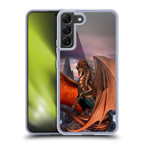 Ruth Thompson Dragons Coppervein Soft Gel Case for Samsung Galaxy S22+ 5G & MagSafe