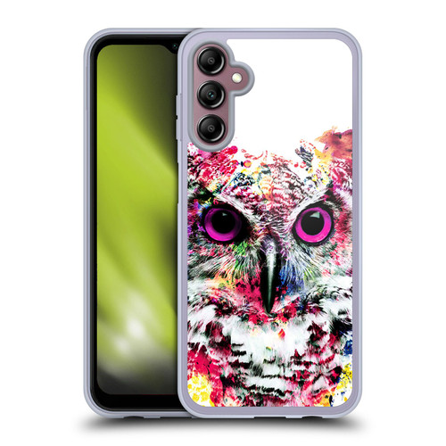 Riza Peker Animals Owl Soft Gel Case for Samsung Galaxy A14 5G