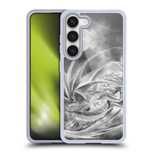 Ruth Thompson Dragons Silver Ice Soft Gel Case for Samsung Galaxy S23 5G & MagSafe