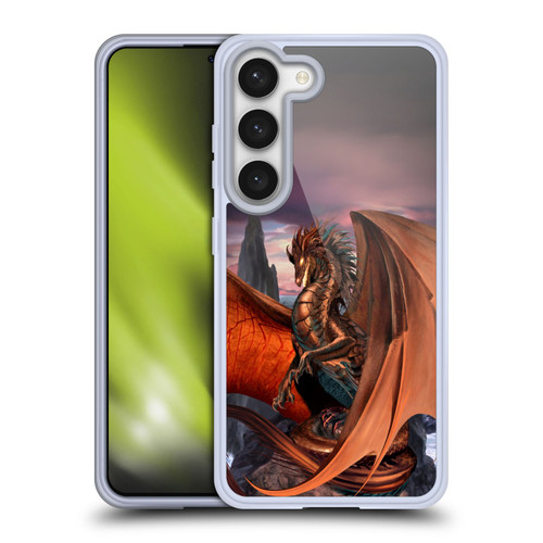 Ruth Thompson Dragons Coppervein Soft Gel Case for Samsung Galaxy S23 5G & MagSafe