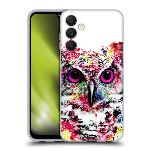 Riza Peker Animals Owl Soft Gel Case for Samsung Galaxy A25 5G