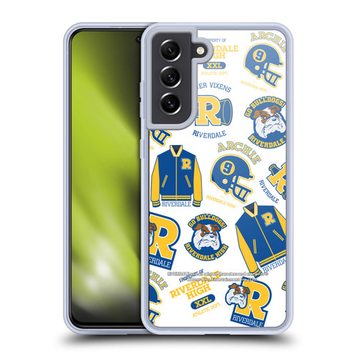 Riverdale Graphics 2 Bulldogs & Vixens Pattern Soft Gel Case for Samsung Galaxy S21 FE 5G & MagSafe