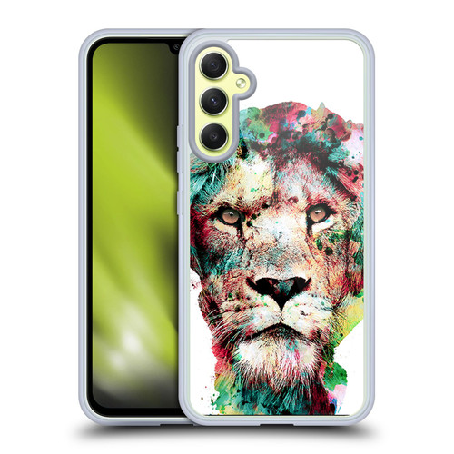 Riza Peker Animals The King Soft Gel Case for Samsung Galaxy A34 5G