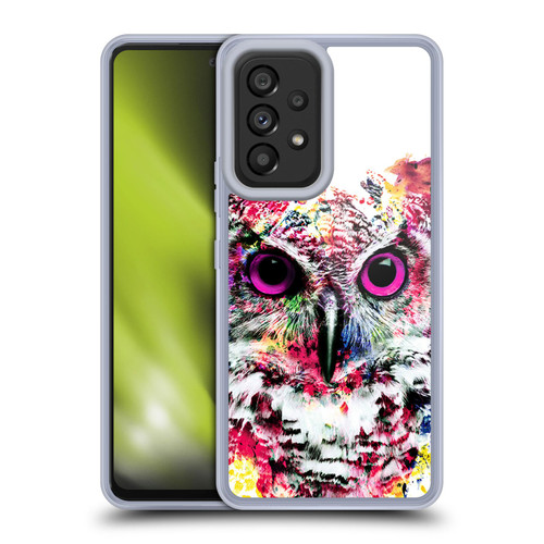 Riza Peker Animals Owl Soft Gel Case for Samsung Galaxy A53 5G (2022)