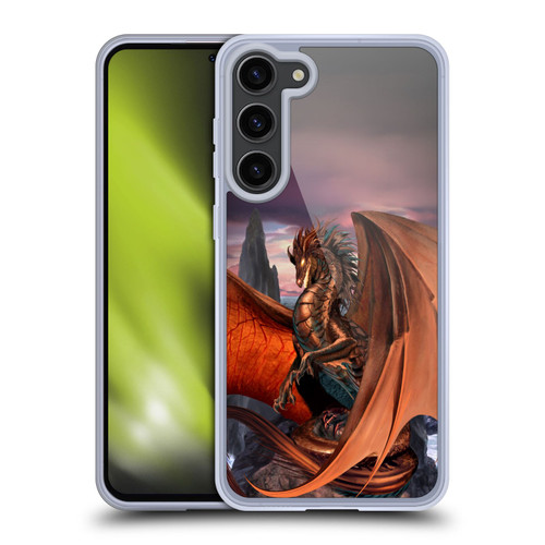 Ruth Thompson Dragons Coppervein Soft Gel Case for Samsung Galaxy S23+ 5G & MagSafe