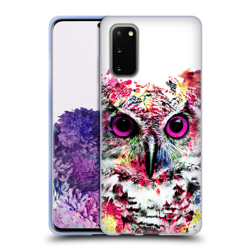Riza Peker Animals Owl Soft Gel Case for Samsung Galaxy S20 / S20 5G