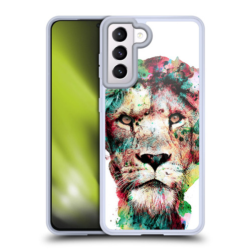 Riza Peker Animals The King Soft Gel Case for Samsung Galaxy S21 5G & MagSafe
