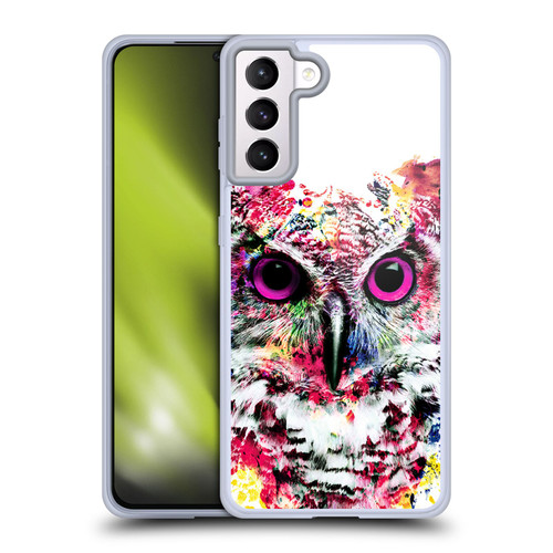 Riza Peker Animals Owl Soft Gel Case for Samsung Galaxy S21+ 5G & MagSafe