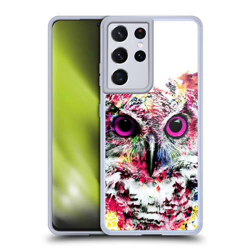 Riza Peker Animals Owl Soft Gel Case for Samsung Galaxy S21 Ultra 5G & MagSafe